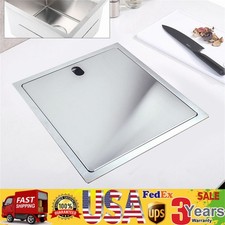 Hidden Bar Kitchen Sink Wear-resistant Indoor Outdoor w/ Faucet Stainless Steel
