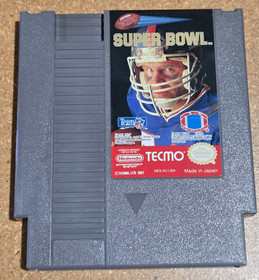 Tecmo Super Bowl (Nintendo NES, 1991) Complete w/ Manual + Sleave (UNTESTED)