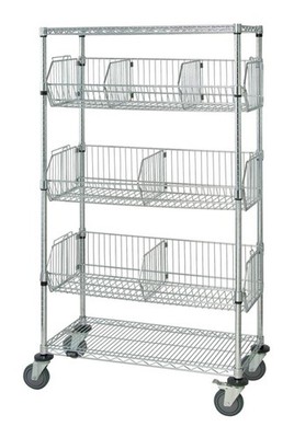 Quantum Storage Systems - M1836BC6C - 18 x 36 x 69 Chrome 2 Shelf 3 Adj