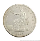 1875 S Seated Liberty Trade Silver Dollar US American Coin Great Condition