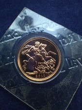 2010 - FULL GOLD SOVEREIGN - QUEEN ELIZABETH II - in Blister Pack.