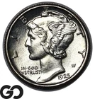 1925 Mercury Dime Solid Gem BU++ Full Split Bands