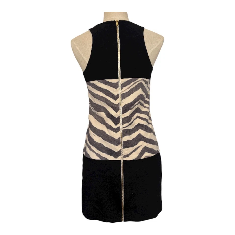 Emilio Pucci Dress Sleeveless Wool Black White Italy Made Size 38 - Image 2 of 4