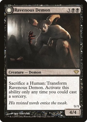 1x Ravenous Demon - Dark Ascension (DKA) Magic MTG | eBay