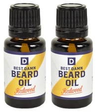 Duke Cannon Best Damn Beard Oil - REDWOOD Lot of 2!