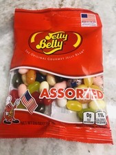 Jelly Belly Assorted The original Gourmet Jelly Beans-0g fat Per Serving. 2.6oz