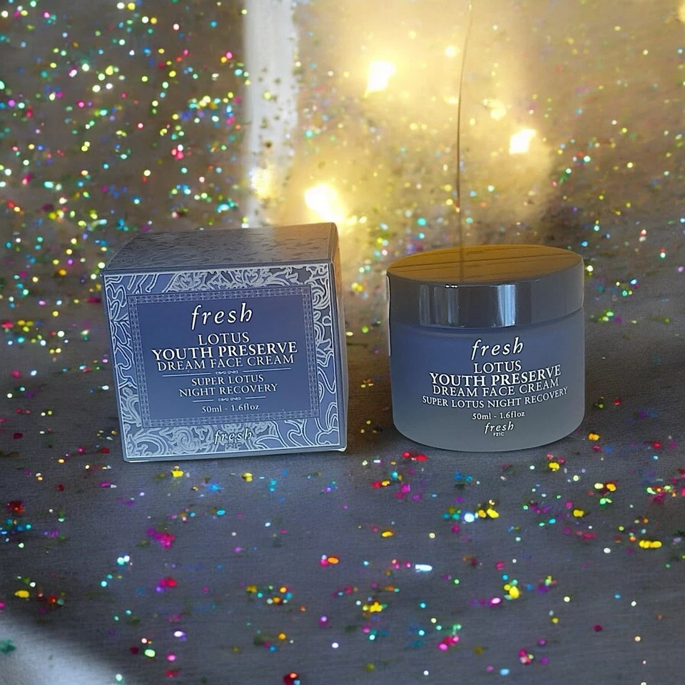 Crema facial FRESCA Lotus Youth Preserve Dream Super Lotus Night Recovery 1,6 fl oz Foto 3 de 4
