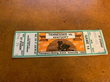 1988 Tennessee Vols v Kentucky Wildcats Basketball Full Ticket Rex Chapman 