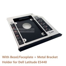 Bezel Bracket 2nd Hard Drive HDD SSD Optical Frame Caddy for Dell Latitude E5440