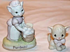 Jonathan & David American Greetings Porcelain Cat Kitten Kitty Figurines