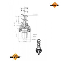 Thermostat, KüHlmittel Easy Fit Nrf 725203 FüR Vw Golf Plus