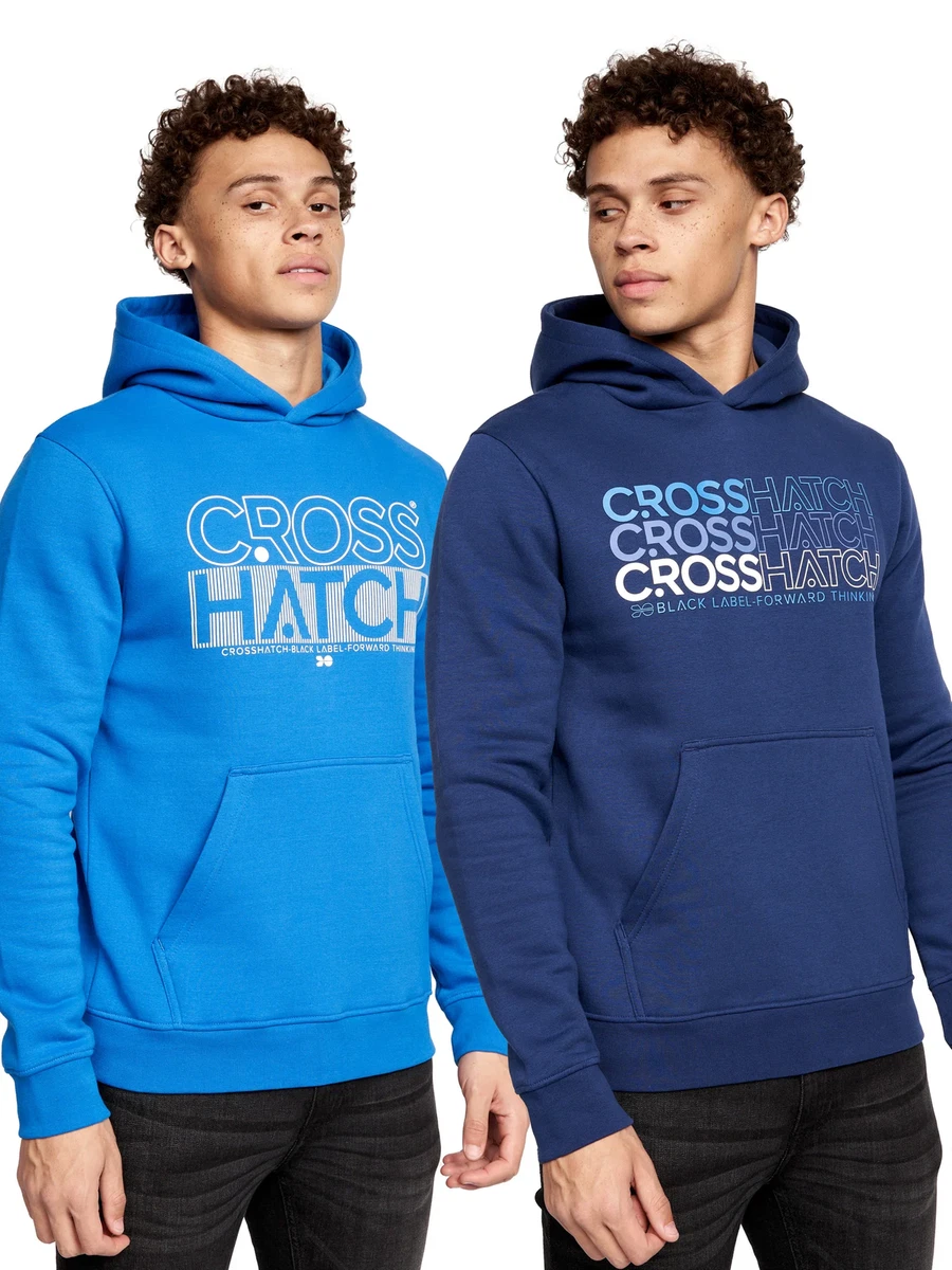crosshatch blue hoodie