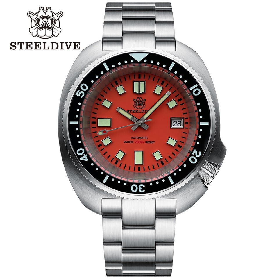 STEELDIVE SD1974 Wrist Watch Yellow Dial Black Ceramic Bezel Super steeldive-sd1974-wrist-watch-yellow-dial-black-ceramic-bezel-super