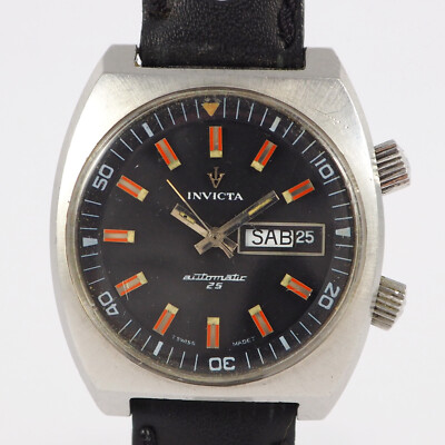 INVICTA Diver ''automatic 25'' Day Date - Kult Vintage Herren Armbanduhr 1970er J.