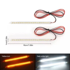 2PCS 14/18cm LED Car Side Mirror Lamp Strip Turn Signal Indicator -Dynamic Light