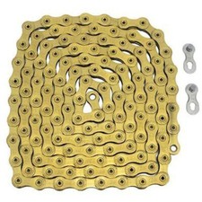 YBN 12 Speed Chain 126 Link With Power Lock Same As SRAM PC-XX1 Eagle, Gold