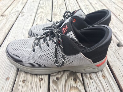 Zeba Gray Knit Steel Onyx Hands Free Slip-On Walking Shoes  display picture 2