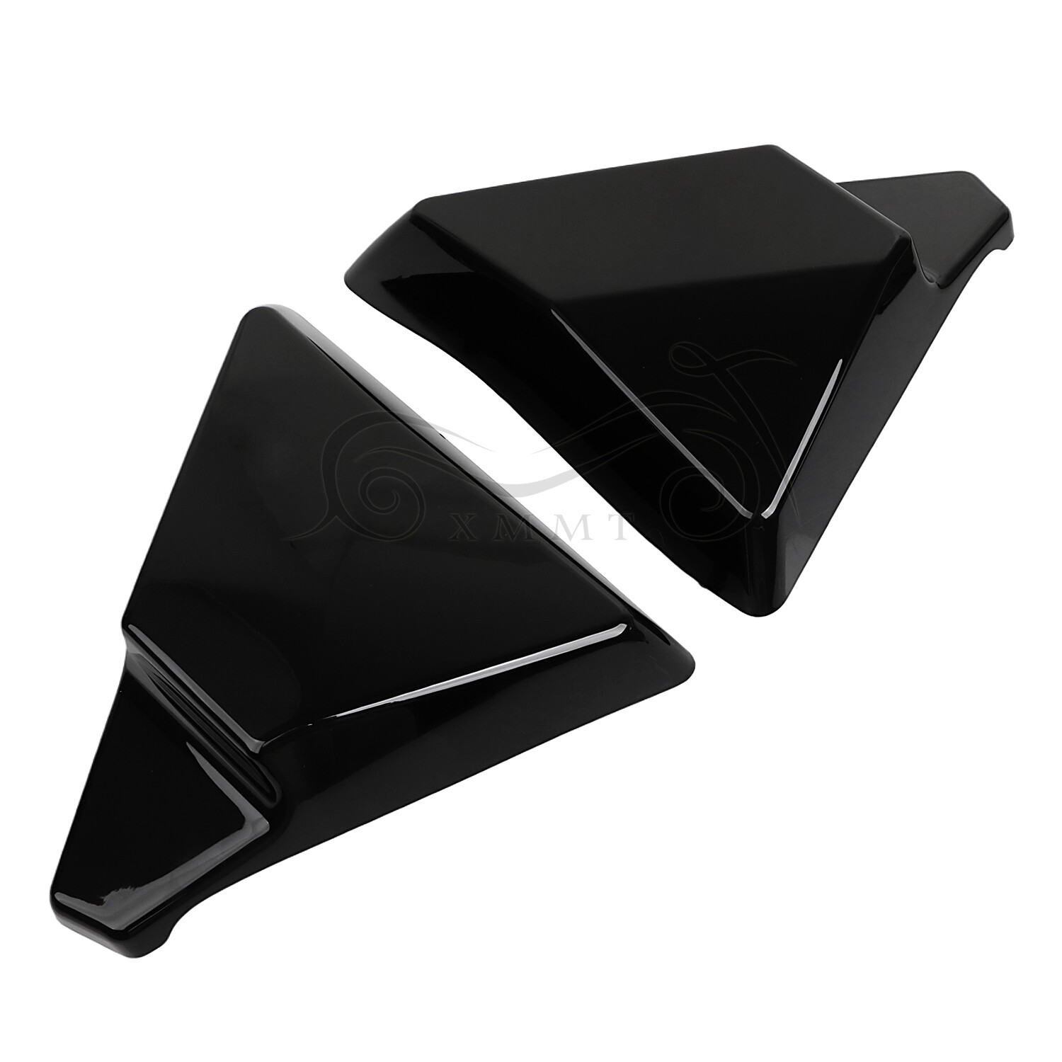 Gloss Black Left Right Side Cover Panels For Harley CVO Road Street Glide FLHX