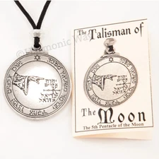 MOON Talisman Seal of Solomon Amulet Magic Pentacle Protection Pendant Necklace