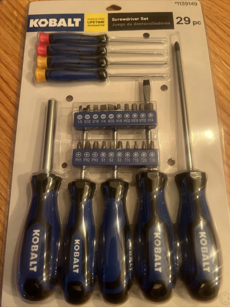New Kobalt 29 Pc Screwdriver Set Magnetic Assorted Screwdriver