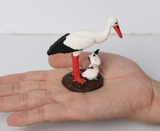 Snow Crane Bird Animal Toy PVC Action Figure Kids Toys Party Gifts