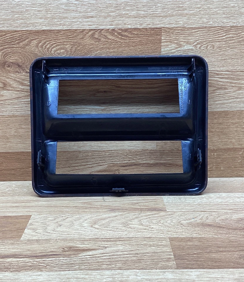 Ford F150 F250 F350 Bronco 1987-1991 tablero central radio embellecedor bisel madera Foto 2 de 4