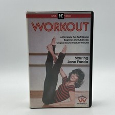 Workout starring Jane Fonda 1982 BETA Tape Karl Home Video Exercise Fitness RARE