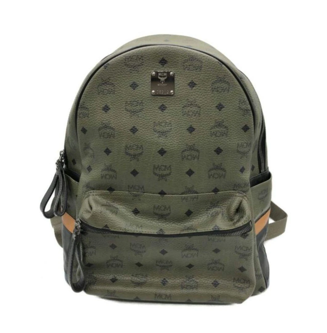 Rare Mcm Leather Rucksack Back Bag Olive | eBay