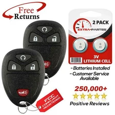 2 For 15114374 Kobgt04a Chevrolet HHR Keyless Entry Remote Car Key Fob