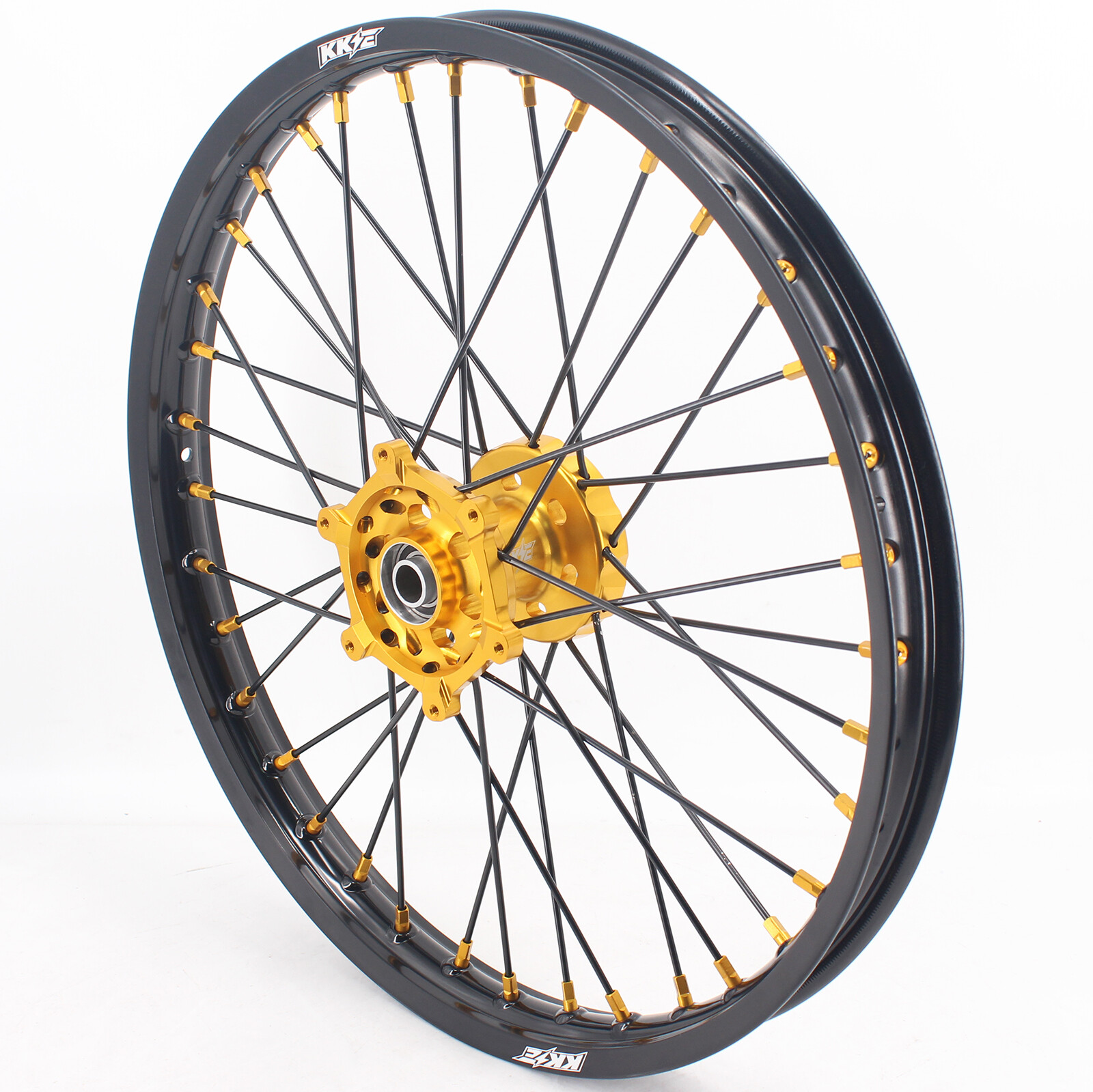 KKE 21/18 CNC Dirt Bike Wheels for Suzuki DRZ400SM 052022 Black Spoke