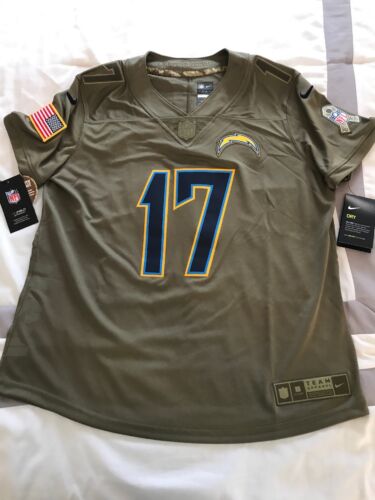 Nike Los Angeles Chargers Philip Rivers Salute to Service 882760-235 Women Sz L - Picture 1 of 9