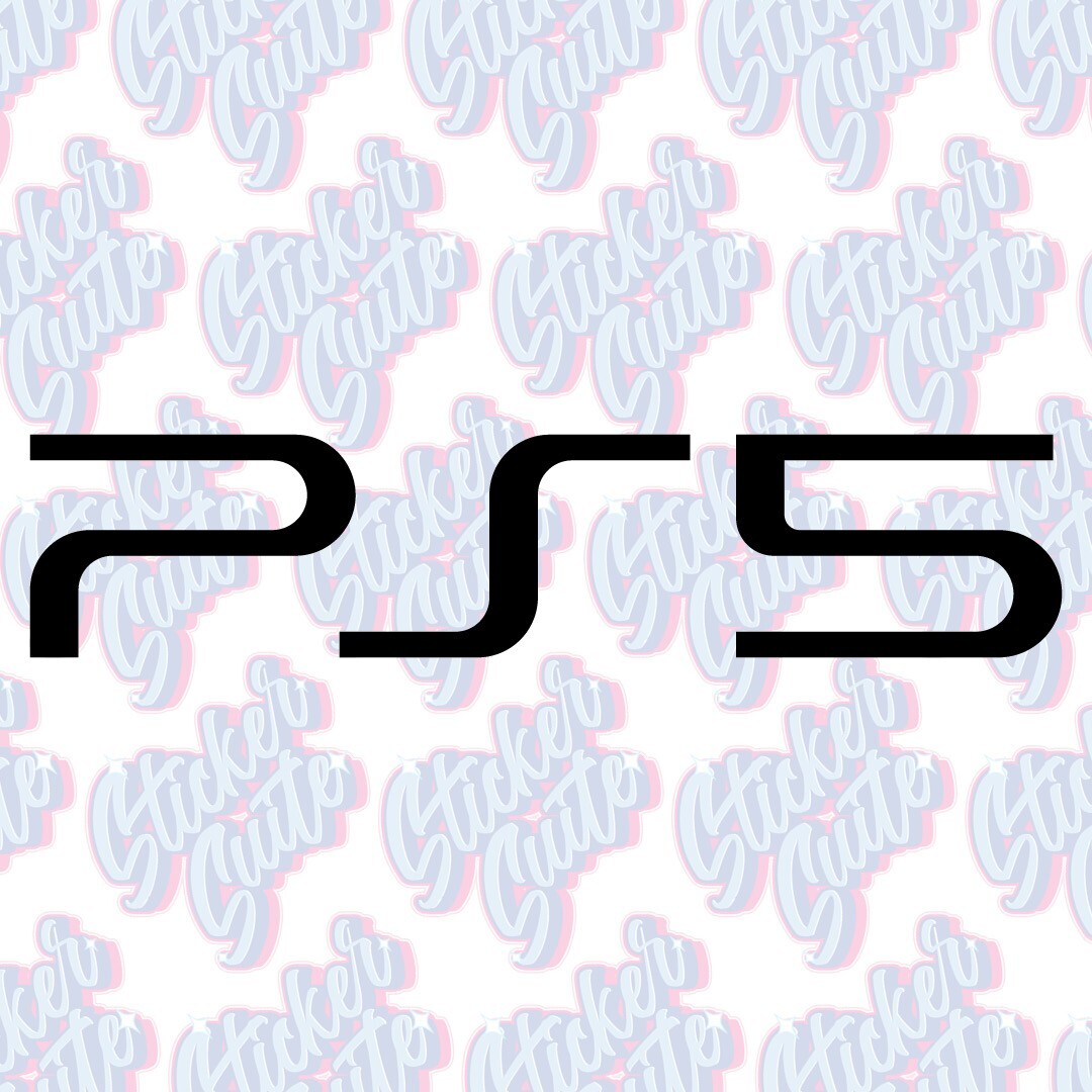 Playstation 5 PS5 Logo Sticker/Decal - Choose Your Size and Colour ...