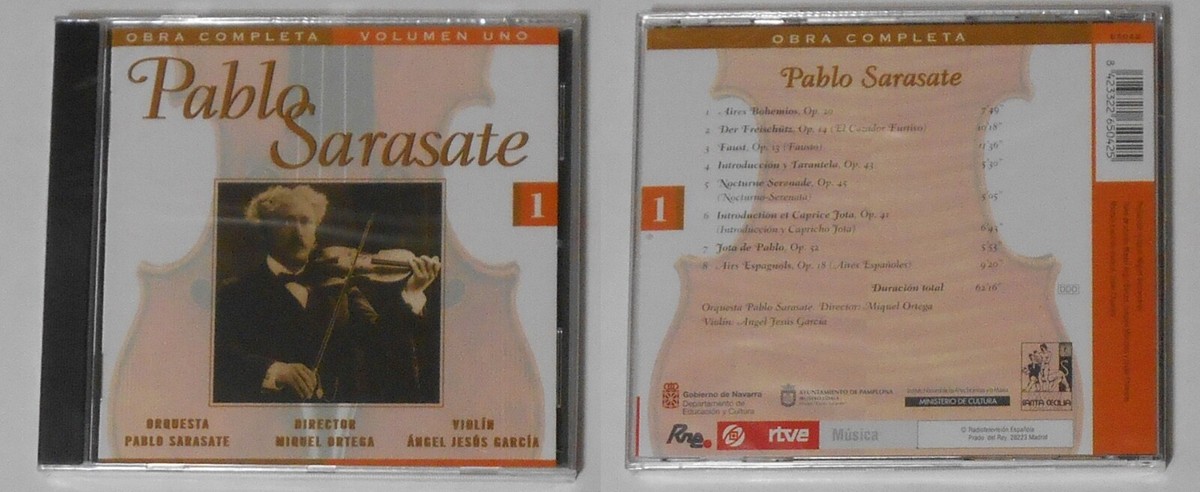 クラシック Pablo Sarasate Obra Completa CD Pablo Sarasate - Obra Completa Voumen Uno - sealed U.S. cd | eBay