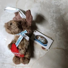 Boyds Bear Hershey 100th Anniversary Holiday Kisses Mini Moose 4” Plush