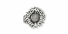 Sunflower Ring Jewelry Sterling Silver Handmade Flower Ring SF3-R