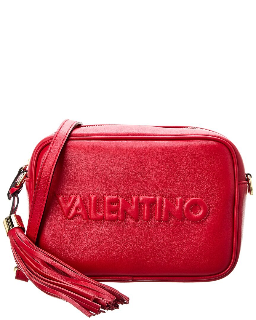 Valentino By Mario Valentino Mia Женское кроссбоди из тисненой кожи красного цвета 41490₽