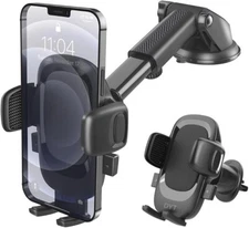 3 In 1 Universal Car Phone Holder For Windshield/Dashboard & Vent Universal