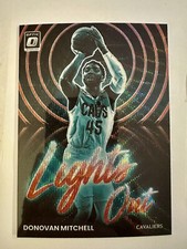 2022-23 Panini Donruss Optic Donovan Mitchell Lights Out Red Wave #14