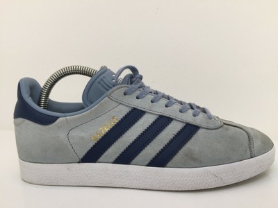 pale blue gazelle suede trainers