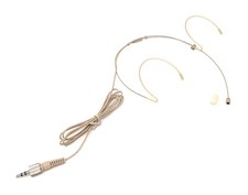 Double Earhook Headset Mic with Screw Lock Connector Stereo for Sennheiser 3.5mm