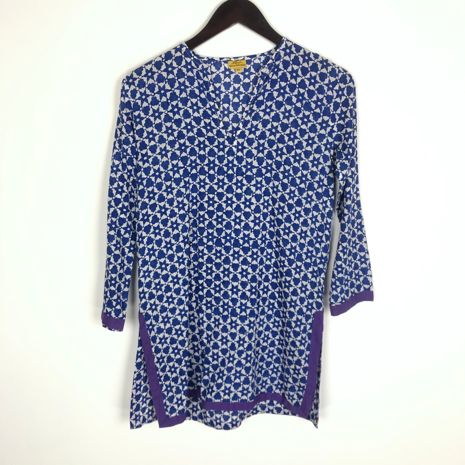 Roberta Roller Rabbit Printed Kurta Tunic Top Sid… - image 1