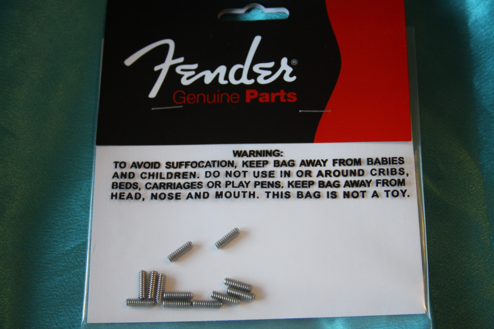 Fender Standard Bass Bridge Saddle Height Adjustment Screws, MPN