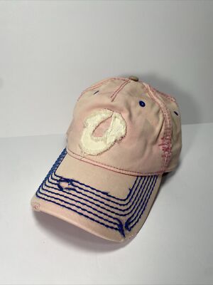 True Religion Pink Distressed Faded Adjustable Hat Cap  display picture 3