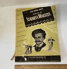 Vintage 1942 Coles Ultra Modern Library Collection of Strauss Waltzes No. 52