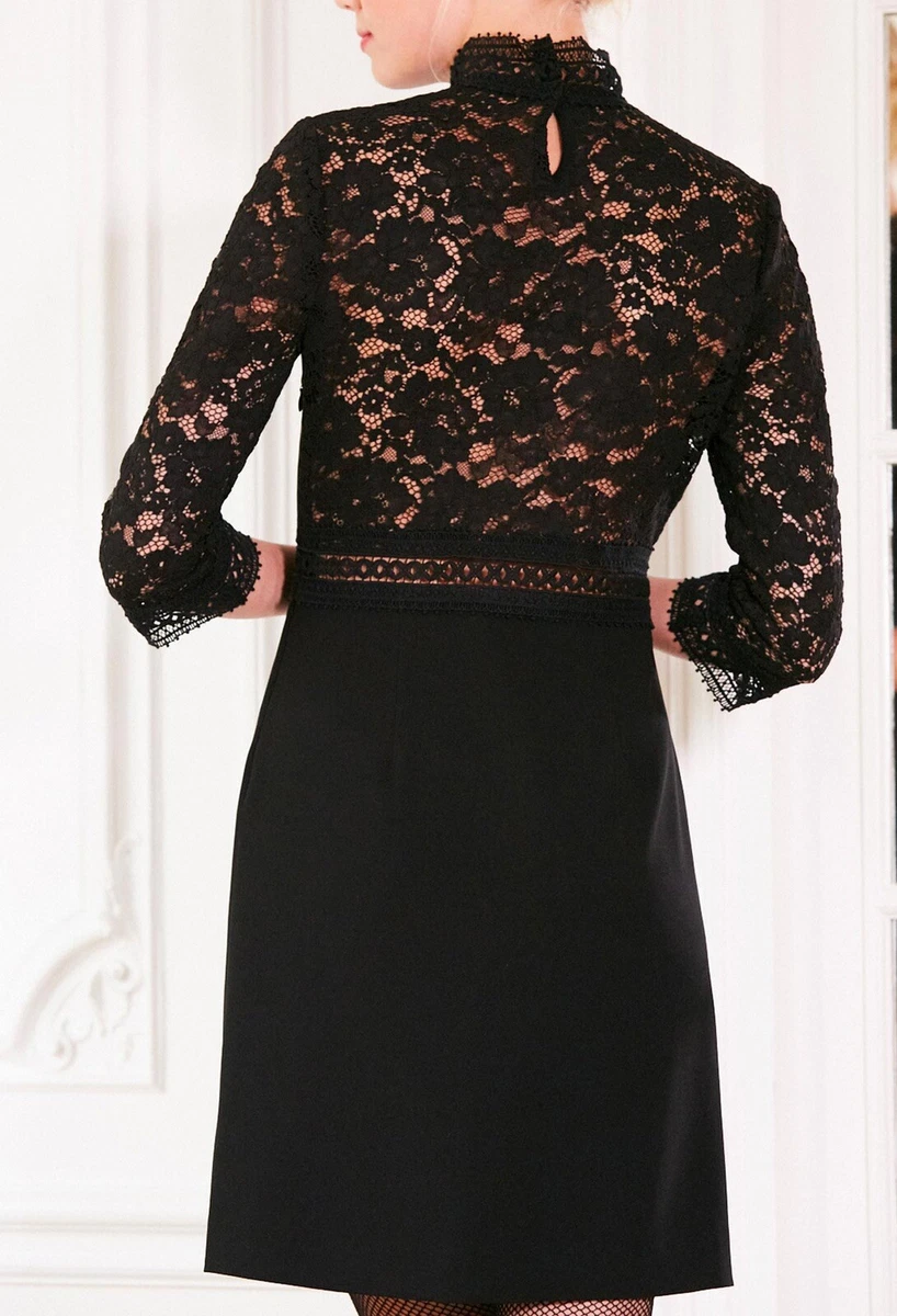 Claudie pierlot robe noire dentelle cheap