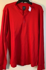 gap waffle henley
