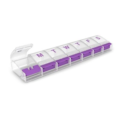 Apothecary Products 7-Day Push Button Pill Reminder, Medium, Each