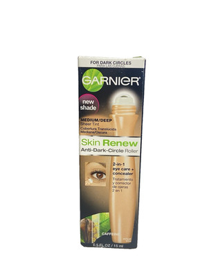 GARNIER Skin Renew ANTI DARK CIRCLE ROLLER ~ MEDIUM / DEEP ~ NEW SEALED