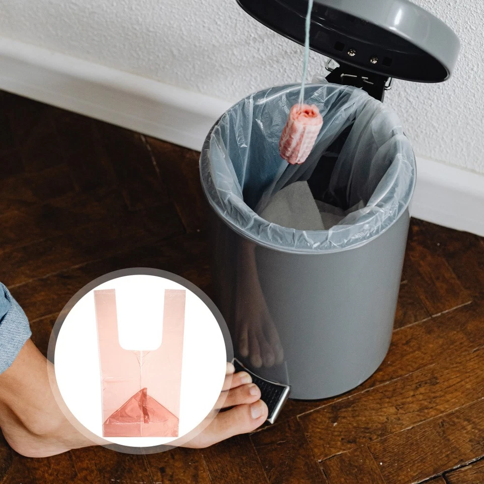 10 rouleaux de 200 sacs à ordures jetables, sacs poubelles à bouche ouverte - Photo 2/4