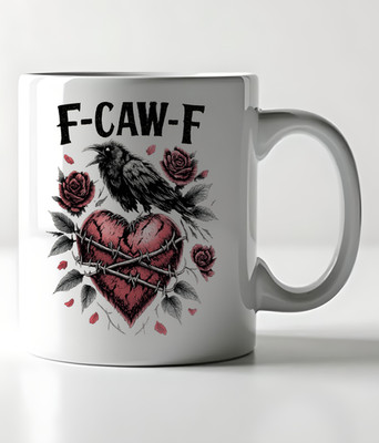 Gothic Anti Valentine Tasse - F-CAW-F Rabe Tasse - Dark Love Geschenk - Gothic Valentin